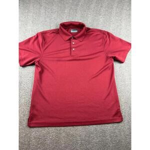 PGA Tour Mens Red Polo Shirt Size Large‎